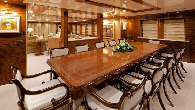 o_ceanos superyacht charter interior dining (1)_valef -  Valef Yachts Chartering - 5549