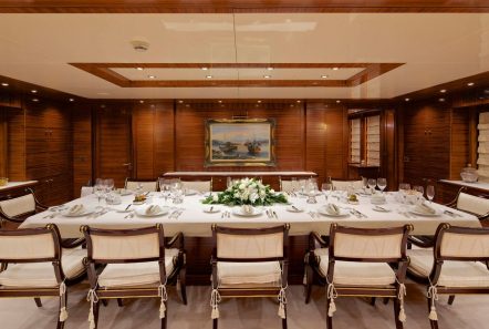 o_ceanos superyacht charter interior dining (2)_valef -  Valef Yachts Chartering - 5548