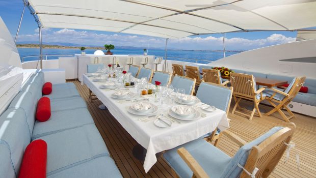 o_ceanos superyacht charter upper dining_valef -  Valef Yachts Chartering - 5532