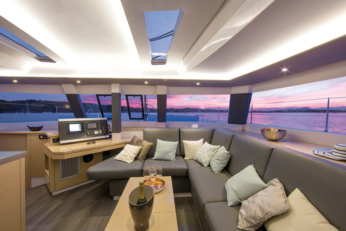 tiziano saba 50 catamaran salon (1) -  Valef Yachts Chartering - 2752