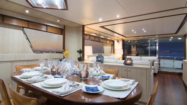 acionna charter yacht dining (2)_valef -  Valef Yachts Chartering - 5883