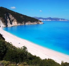 popular beach in the Ionian islands