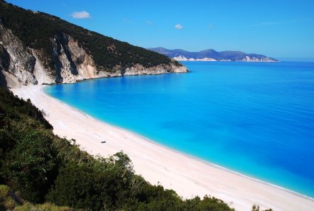 popular beach in the Ionian islands