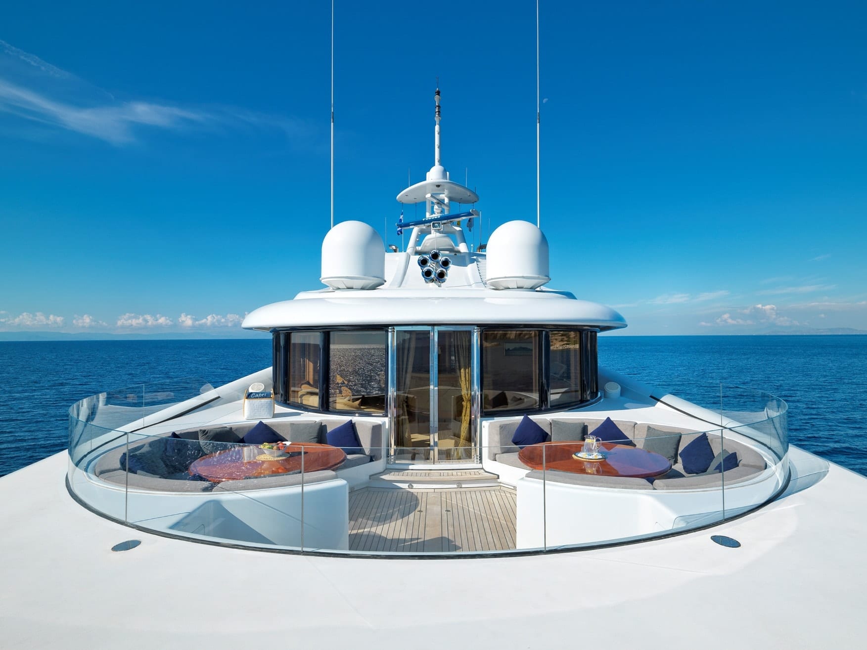 capri i mega yacht sundeck lounge min -  Valef Yachts Chartering - 4783