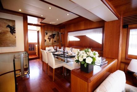 freedom motor yacht dining (2) -  Valef Yachts Chartering - 0593