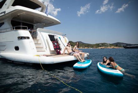 freedom motor yacht swim platform sea toys -  Valef Yachts Chartering - 0585