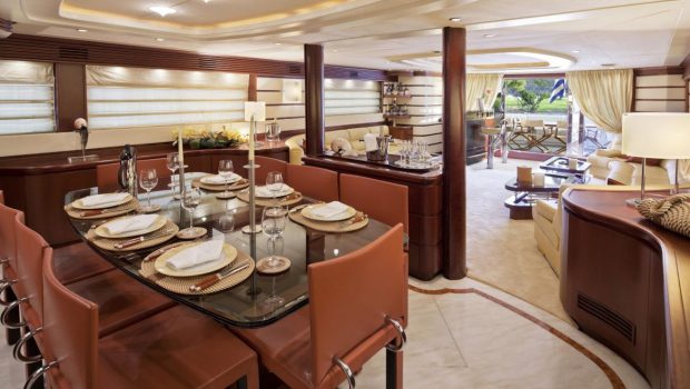 lady p motor yacht dining (2)_valef -  Valef Yachts Chartering - 5085