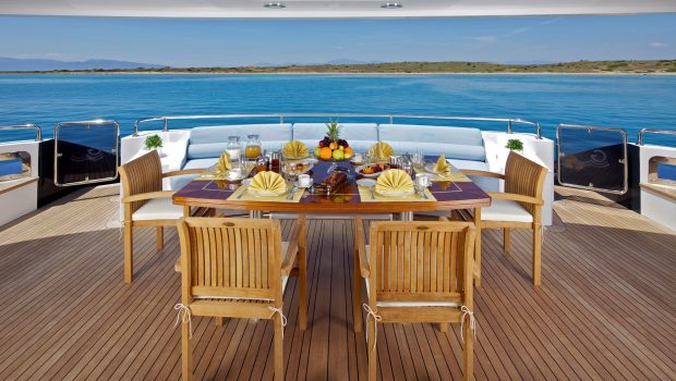 mia rama mega yacht aft table (1) min -  Valef Yachts Chartering - 3976