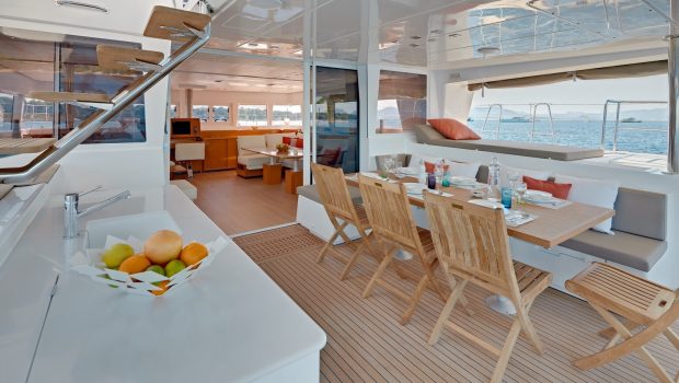selene catamaran dining min -  Valef Yachts Chartering - 4458