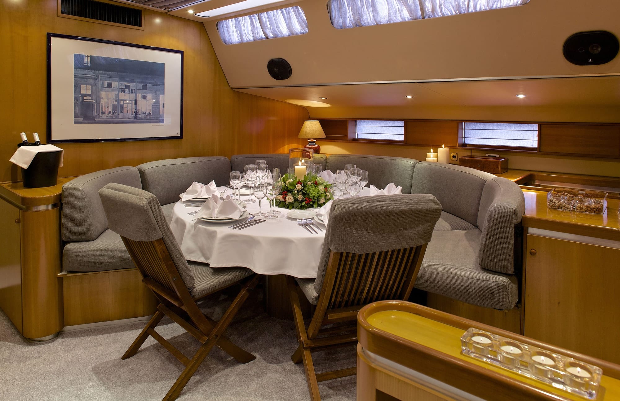 amadeus sailing yacht dining interior min -  Valef Yachts Chartering - 3558
