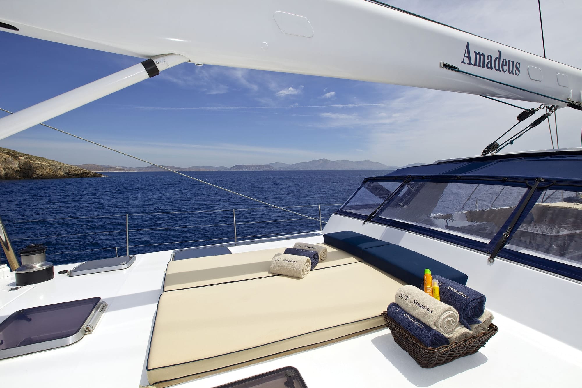 amadeus sailing yacht sunbeds (1) min -  Valef Yachts Chartering - 3547