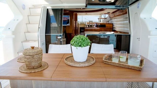 ananas motor yacht aft deck -  Valef Yachts Chartering - 2566