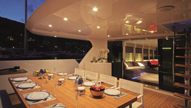 aurora motor yacht aft dining min -  Valef Yachts Chartering - 2603