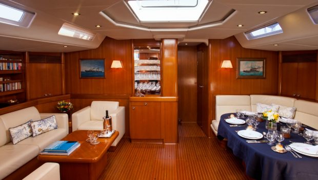 callisto sailing yacht salon dining (3) -  Valef Yachts Chartering - 3227