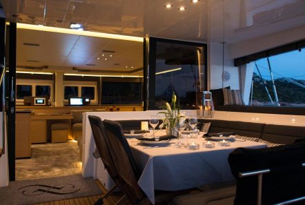 alyssa catamaran lagoon dining (2) -  Valef Yachts Chartering - 2373