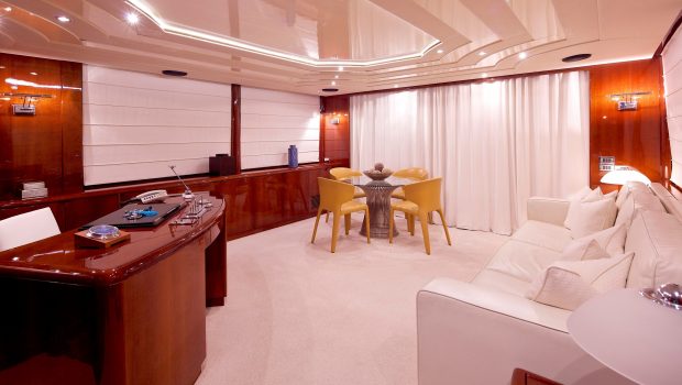 let it be motor yacht upper salon office min -  Valef Yachts Chartering - 2489
