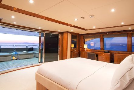 pathos mega yacht master suite to private balcony min -  Valef Yachts Chartering - 2533