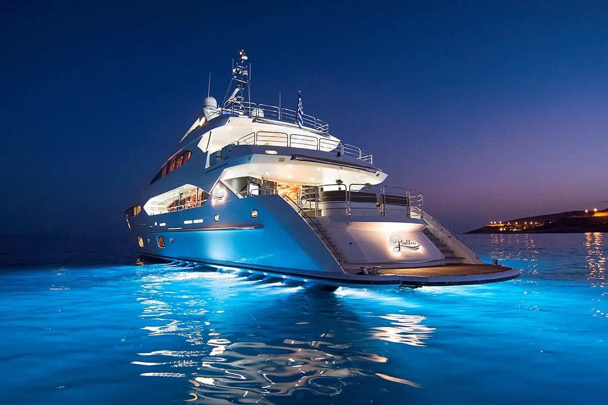 pathos mega yacht night min -  Valef Yachts Chartering - 2532
