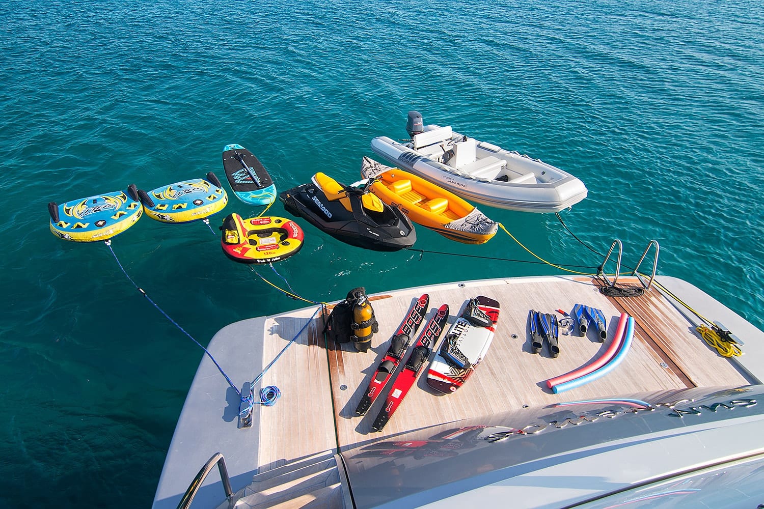 sun anemos motor yacht swim platform min -  Valef Yachts Chartering - 1459