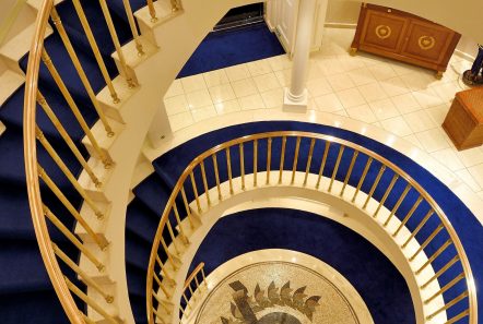 christina o megayacht main stairs -  Valef Yachts Chartering - 1175