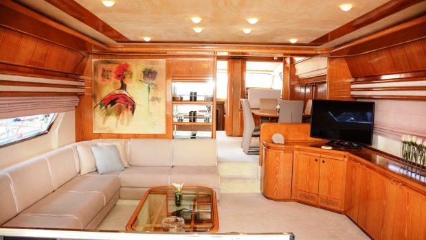 avra motor yacht salon (1) min -  Valef Yachts Chartering - 1060