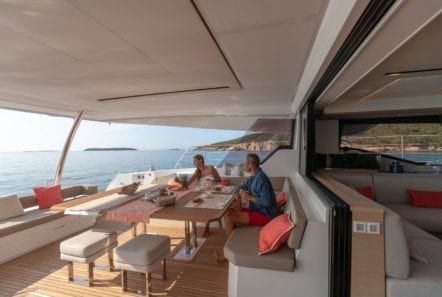 number one catamaran aft deck (2) min -  Valef Yachts Chartering - 0805