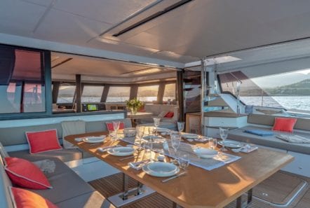 number one catamaran seating (2) min -  Valef Yachts Chartering - 0816