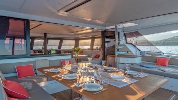 number one catamaran seating (2) min -  Valef Yachts Chartering - 0816