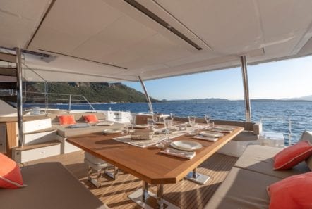 number one catamaran seating (4) min -  Valef Yachts Chartering - 0814