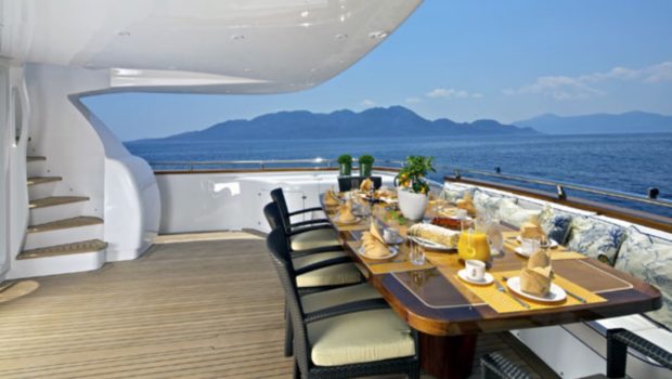 marnaya motor yacht aft dining min -  Valef Yachts Chartering - 0512
