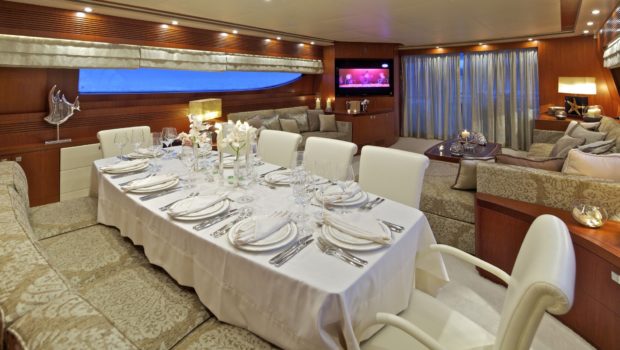 marnaya motor yacht dining min -  Valef Yachts Chartering - 0524