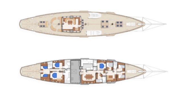 conrad malcolm miller sailing yacht layout min -  Valef Yachts Chartering - 0323