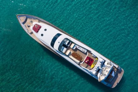 glaros motor yacht aerial view min -  Valef Yachts Chartering - 0033