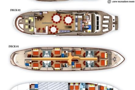 la perla motor cruiser croatia layout min -  Valef Yachts Chartering - 0067