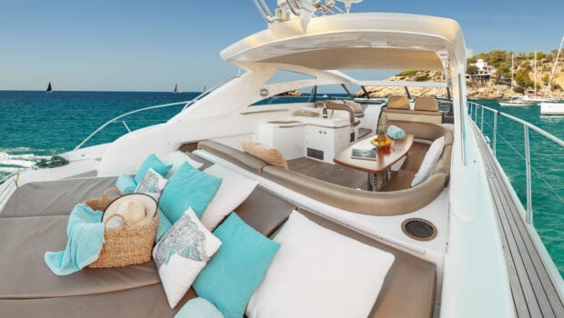 aurelia motor yacht aft salon (1) -  Valef Yachts Chartering - 0004