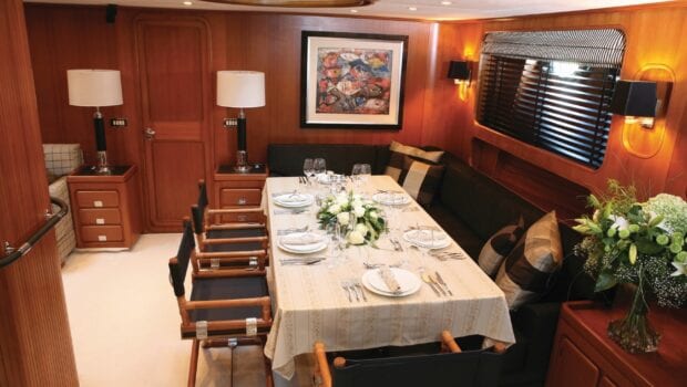interior dining superyacht