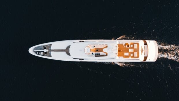 OMathilde megayacht aerial (2) - Valef Yachts Chartering