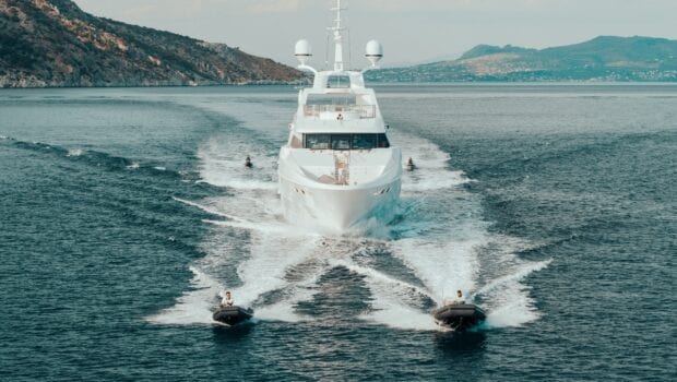 OMathilde megayacht running (2) - Valef Yachts Chartering
