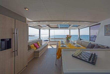 babalu catamaran interior (1) - Valef Yachts Chartering