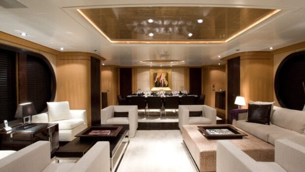 mercury megayacht luxurious salon (4) - Valef Yachts Chartering