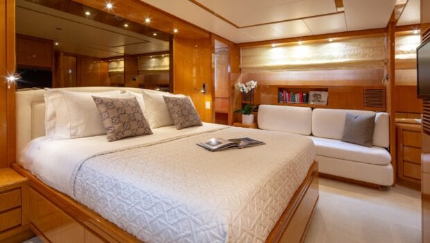 the bird motor yacht master suite (3) min - Valef Yachts Chartering