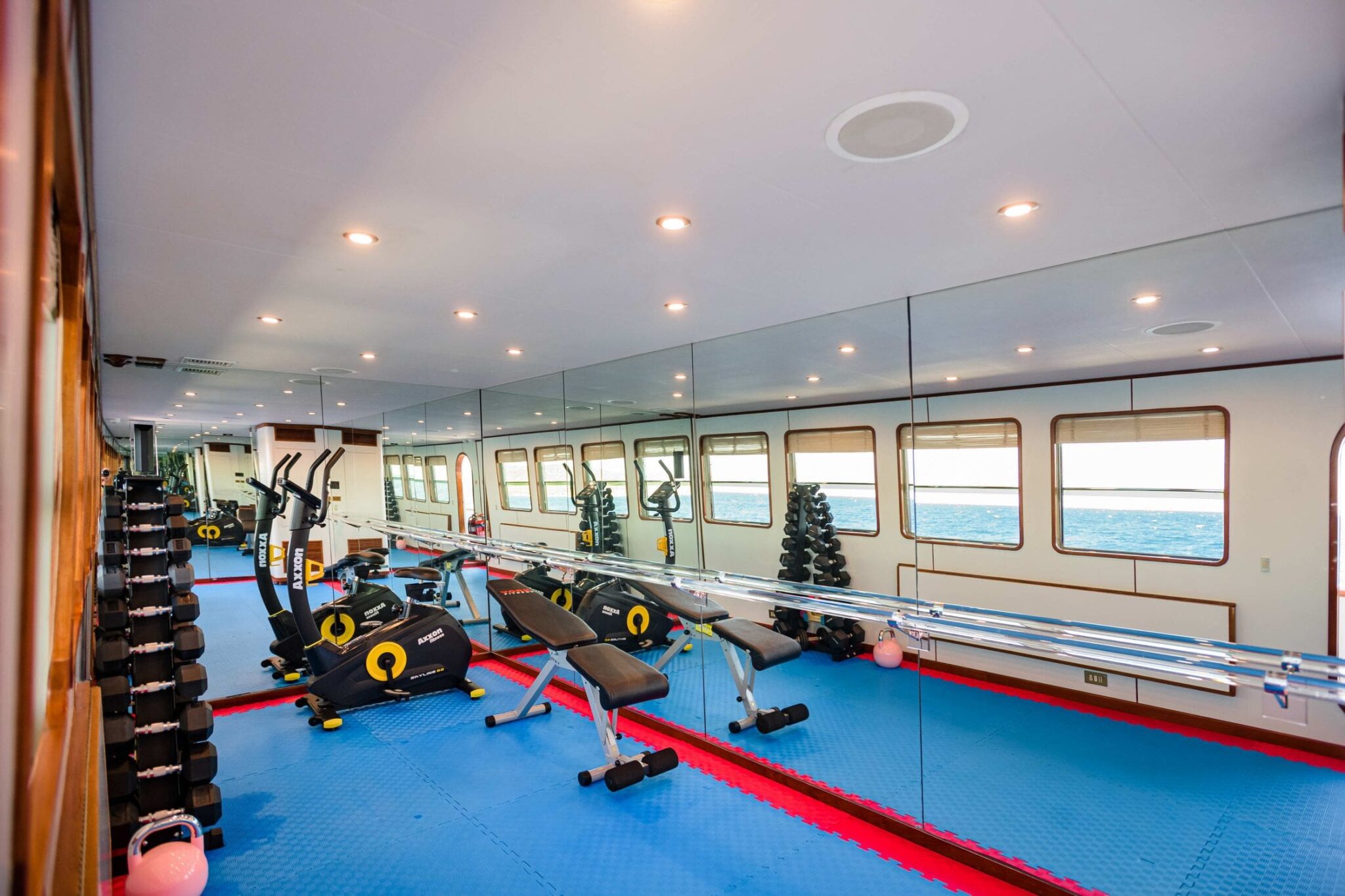 wind of fortune gym (1) min - Valef Yachts Chartering