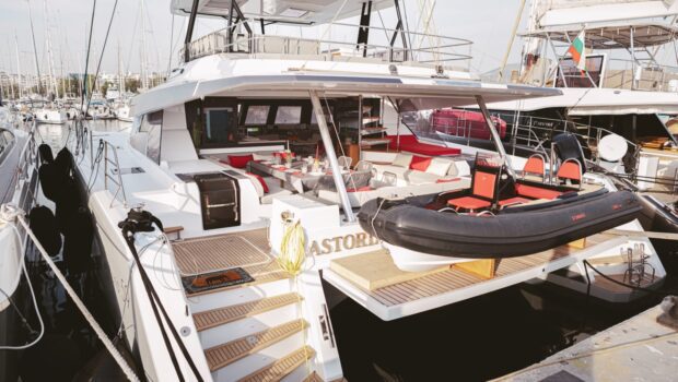 astoria catamaran aft deck (1) min - Valef Yachts Chartering