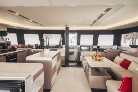 astoria catamaran interior (1) min - Valef Yachts Chartering