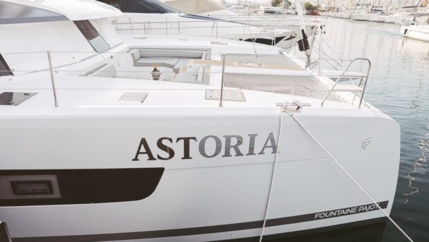 astoria catamaran side (1) min - Valef Yachts Chartering