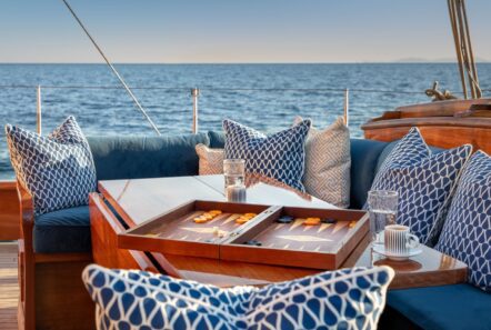 weatherbird  sailing al fresco dining (2) - Valef Yachts Chartering