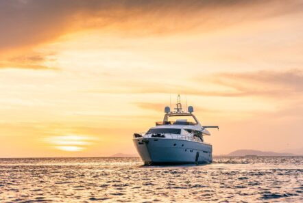 Annouka Ferretti sunset profiles (8) - Valef Yachts Chartering