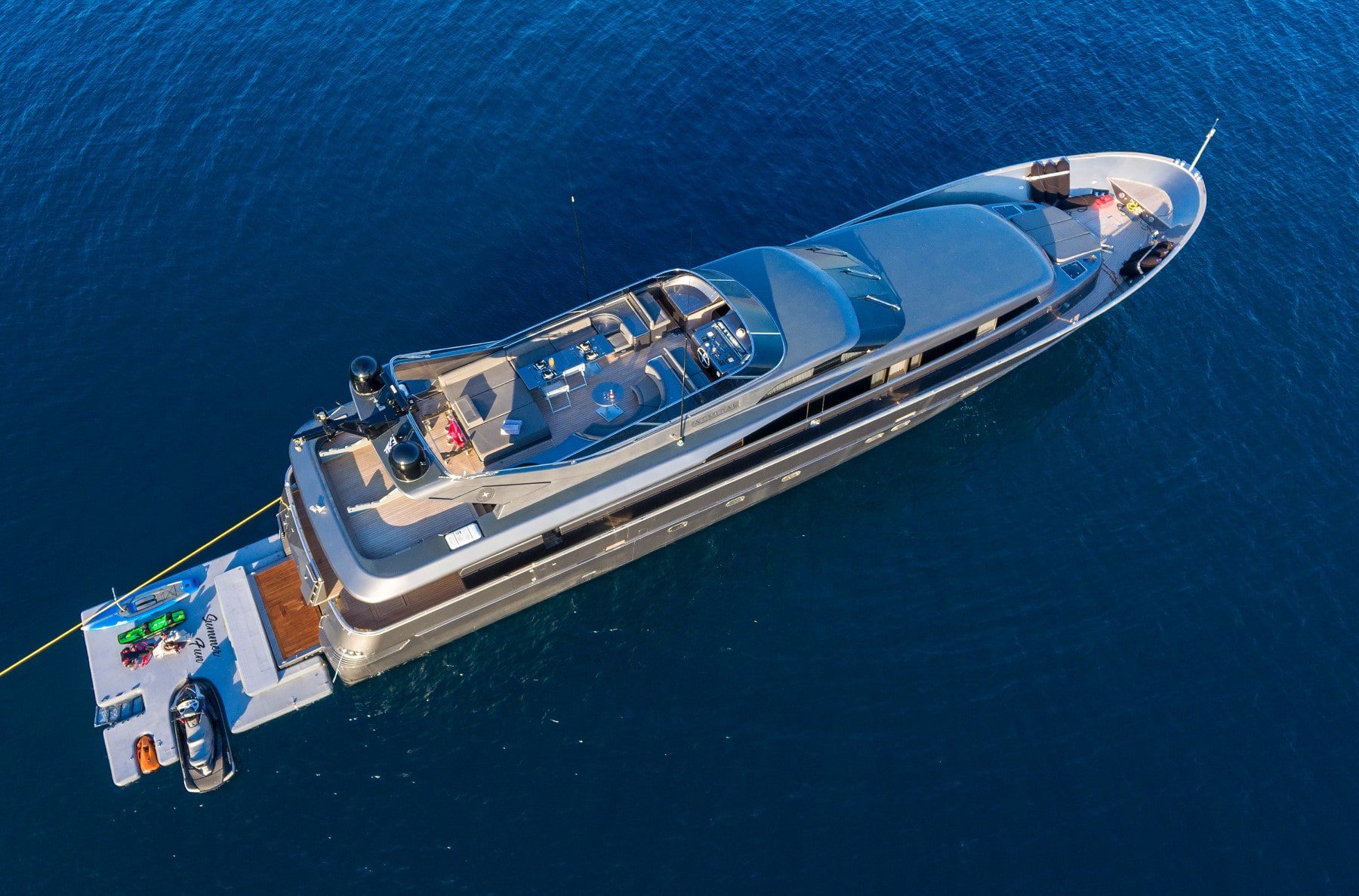 summer fun motor yacht aerial (3) - Valef Yachts Chartering