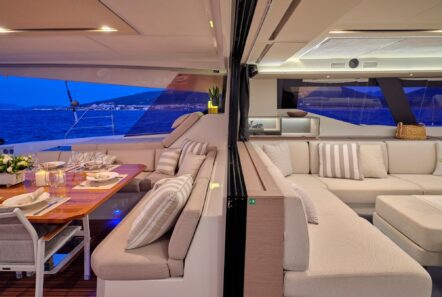 alexandra ii catamaran aft salon (7) - Valef Yachts Chartering