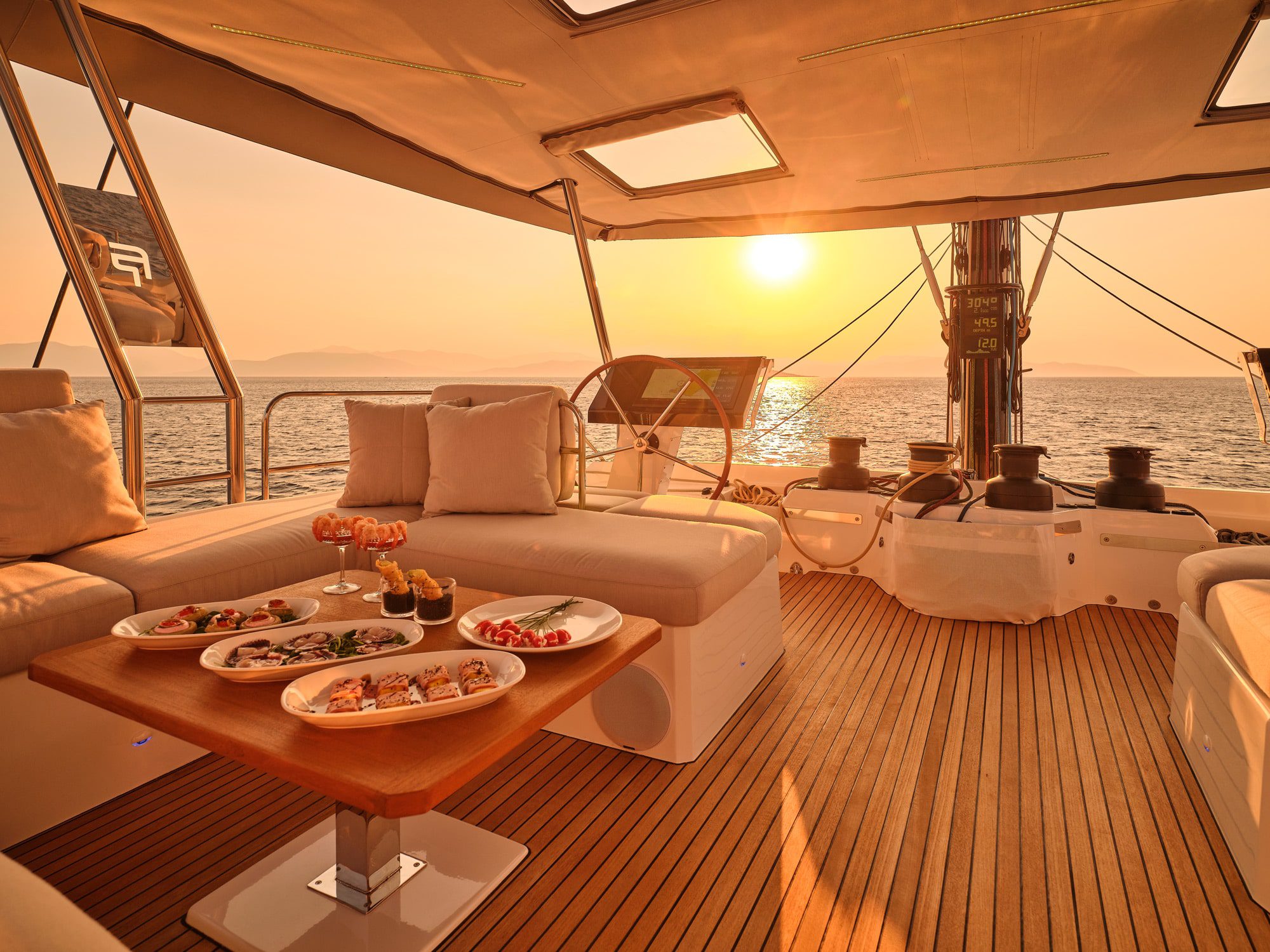 alexandra ii catamaran sunset (14) - Valef Yachts Chartering